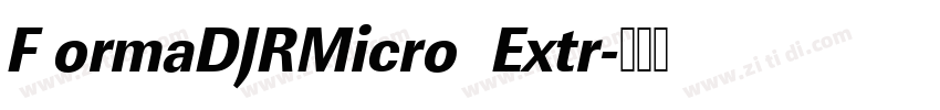 F ormaDJRMicro  Extr字体转换